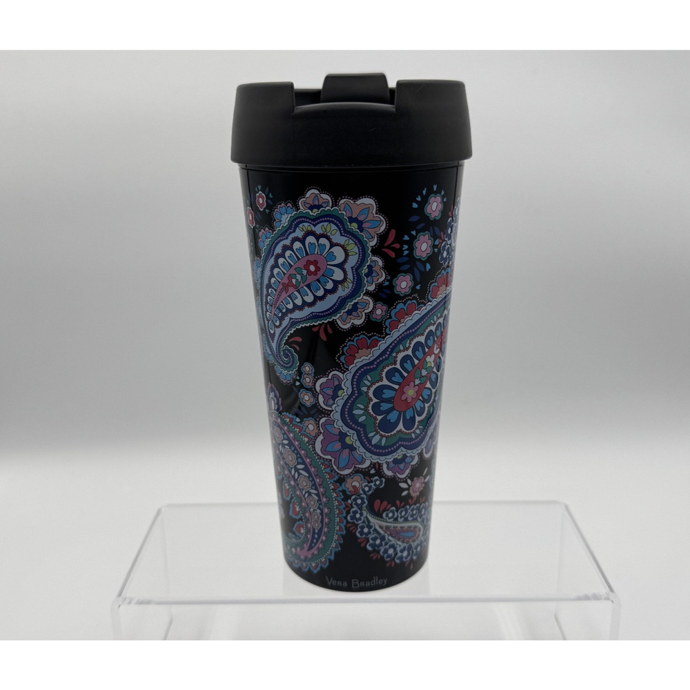 Vera Bradley 16 Ounce Tumbler, Multicolor Paisley Pattern 16 oz. Tumbler Pre-own